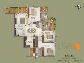 Type D6 3BHK Trinity Accord