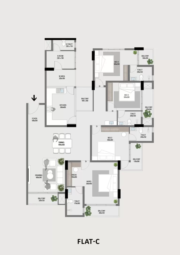 Trinity Nova Flat C BHK