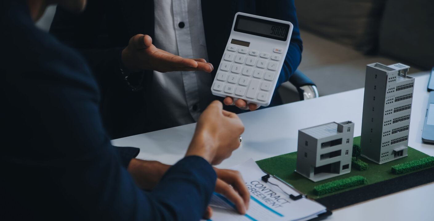 real estate agent talked about terms home purchase agreement asked customer sign documents make contract legally home sales home insurance concept